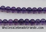 CSA03 15.5 inches 6mm round synthetic amethyst beads wholesale