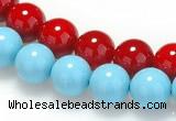 CSB06 16 inches 8mm round shell pearl beads Wholesale