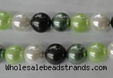 CSB1060 15.5 inches 10mm round mixed color shell pearl beads