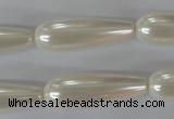 CSB116 15.5 inches 10*30mm teardrop shell pearl beads wholesale