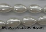 CSB1160 15.5 inches 12*18mm flat teardrop shell pearl beads