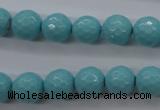 CSB1176 15.5 inches 12mm faceted round shell pearl beads