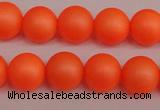 CSB1311 15.5 inches 6mm matte round shell pearl beads wholesale