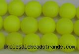 CSB1316 15.5 inches 6mm matte round shell pearl beads wholesale