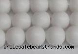 CSB1354 15.5 inches 12mm matte round shell pearl beads wholesale