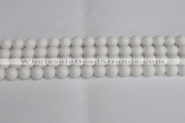 CSB1354 15.5 inches 12mm matte round shell pearl beads wholesale