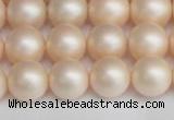 CSB1364 15.5 inches 12mm matte round shell pearl beads wholesale