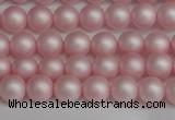 CSB1371 15.5 inches 6mm matte round shell pearl beads wholesale