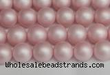 CSB1372 15.5 inches 8mm matte round shell pearl beads wholesale