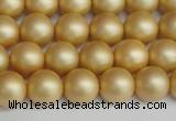 CSB1382 15.5 inches 8mm matte round shell pearl beads wholesale