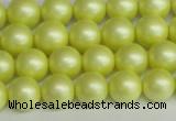 CSB1386 15.5 inches 6mm matte round shell pearl beads wholesale