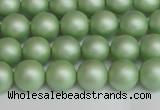 CSB1391 15.5 inches 6mm matte round shell pearl beads wholesale