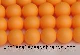 CSB1421 15.5 inches 6mm matte round shell pearl beads wholesale