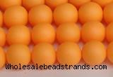 CSB1422 15.5 inches 8mm matte round shell pearl beads wholesale