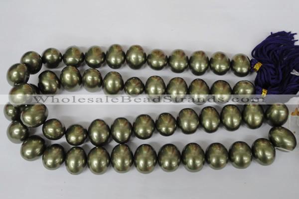 CSB167 15.5 inches 15*18mm – 16*19mm oval shell pearl beads