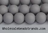 CSB1681 15.5 inches 6mm round matte shell pearl beads wholesale