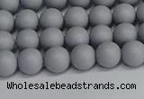 CSB1691 15.5 inches 6mm round matte shell pearl beads wholesale