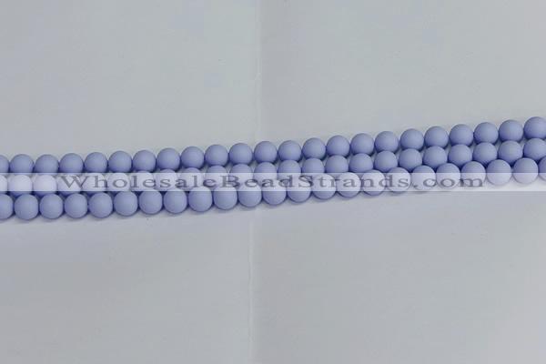 CSB1700 15.5 inches 4mm round matte shell pearl beads wholesale