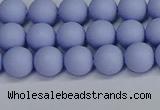 CSB1701 15.5 inches 6mm round matte shell pearl beads wholesale