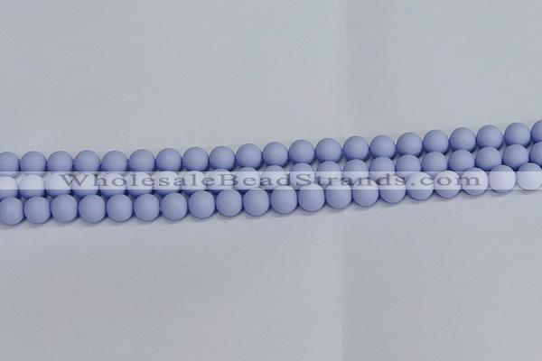 CSB1701 15.5 inches 6mm round matte shell pearl beads wholesale