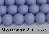 CSB1702 15.5 inches 8mm round matte shell pearl beads wholesale