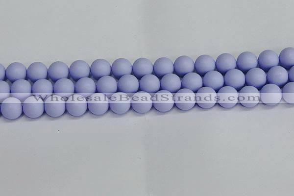 CSB1704 15.5 inches 12mm round matte shell pearl beads wholesale