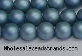 CSB1712 15.5 inches 8mm round matte shell pearl beads wholesale