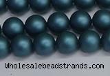 CSB1731 15.5 inches 6mm round matte shell pearl beads wholesale