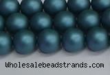 CSB1732 15.5 inches 8mm round matte shell pearl beads wholesale