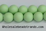 CSB1742 15.5 inches 8mm round matte shell pearl beads wholesale