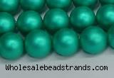 CSB1753 15.5 inches 10mm round matte shell pearl beads wholesale