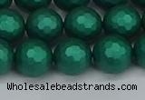 CSB2003 15.5 inches 10mm faceted round matte shell pearl beads