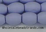 CSB2102 15.5 inches 10*14mm rice matte shell pearl beads