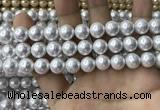 CSB2110 15.5 inches 8mm ball shell pearl beads wholesale