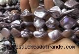 CSB2163 15.5 inches 16*16mm - 18*20mm baroque shell pearl beads