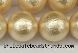 CSB2226 15.5 inches 16mm round wrinkled shell pearl beads wholesale