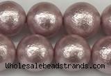 CSB2244 15.5 inches 12mm round wrinkled shell pearl beads wholesale