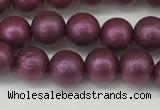 CSB2251 15.5 inches 6mm round wrinkled shell pearl beads wholesale