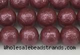 CSB2261 15.5 inches 6mm round wrinkled shell pearl beads wholesale