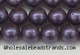 CSB2270 15.5 inches 4mm round wrinkled shell pearl beads wholesale