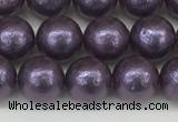 CSB2271 15.5 inches 6mm round wrinkled shell pearl beads wholesale