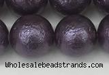 CSB2275 15.5 inches 14mm round wrinkled shell pearl beads wholesale