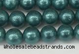 CSB2330 15.5 inches 4mm round wrinkled shell pearl beads wholesale