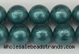 CSB2332 15.5 inches 8mm round wrinkled shell pearl beads wholesale