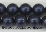 CSB2341 15.5 inches 6mm round wrinkled shell pearl beads wholesale