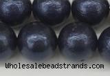 CSB2344 15.5 inches 12mm round wrinkled shell pearl beads wholesale