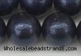 CSB2346 15.5 inches 16mm round wrinkled shell pearl beads wholesale