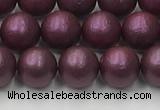 CSB2461 15.5 inches 6mm round matte wrinkled shell pearl beads