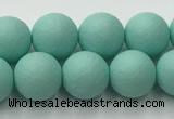 CSB2552 15.5 inches 8mm round matte wrinkled shell pearl beads