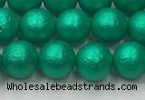 CSB2561 15.5 inches 6mm round matte wrinkled shell pearl beads